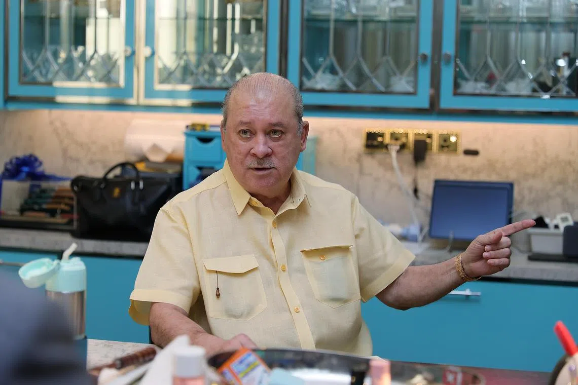 JOHOR BAHRU Nov 23, 2023 -- The Sultan of Johor, Sultan Ibrahim Iskandar at his personal residence Danga House, in Johor Bahru during an interview with The Straits Times on Nov 23, 2023. Photo: Royal Press Office