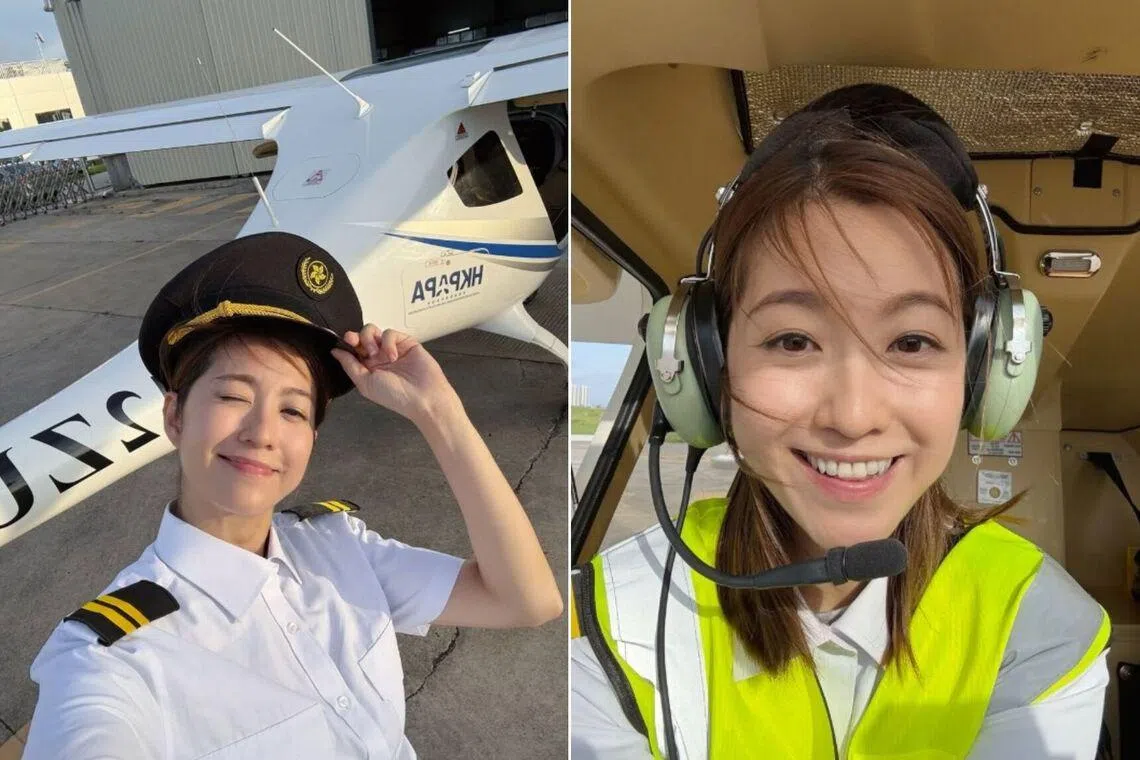 Hong Kong actress-model Yoyo Chen shared photos on June 9 of her dressed in a crisp white pilot shirt.