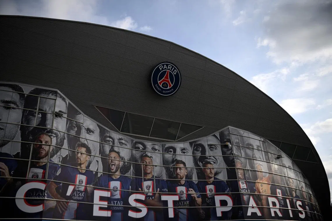 A general view of the Parc des Princes stadium, which is the home of French giants Paris Saint-Germain.