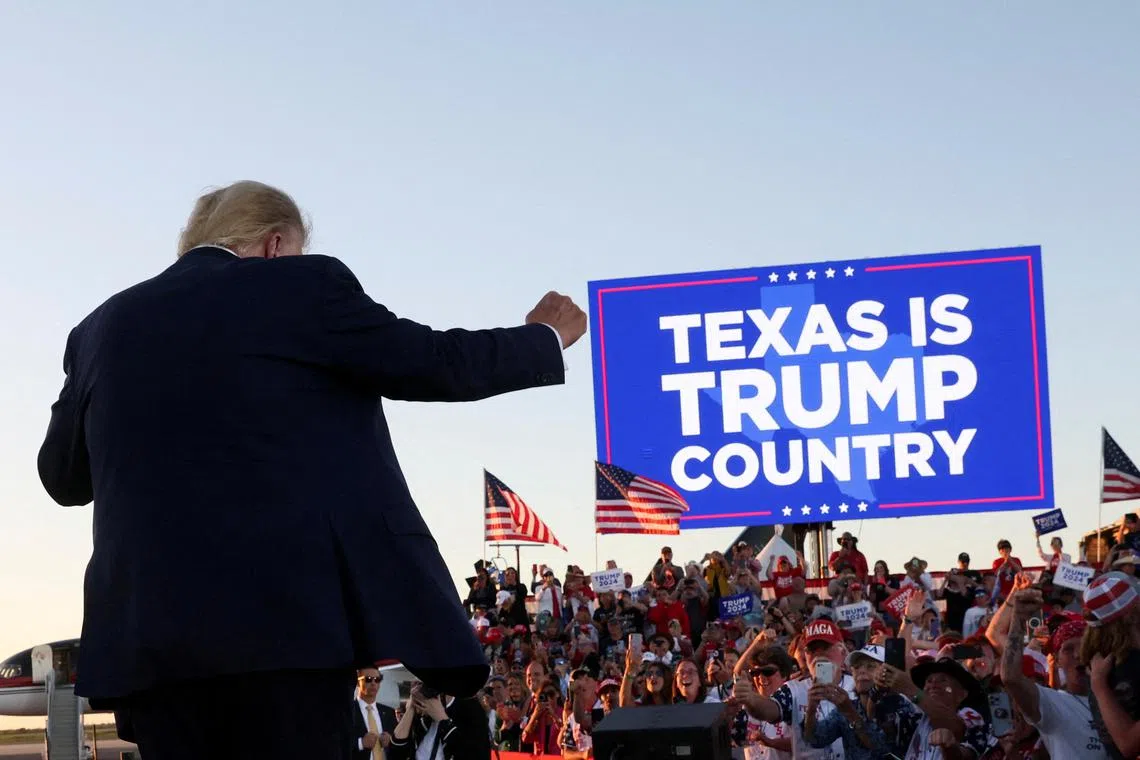 FILE PHOTO: Former U.S. President Donald Trump attends his first campaign rally after announcing his candidacy for president in the 2024 election at an event in Waco, Texas, U.S., March 25, 2023.  REUTERS/Leah Millis/File Photo