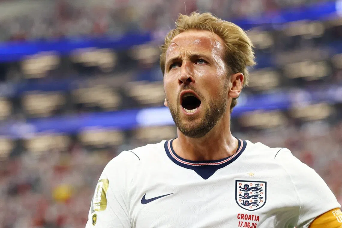 Soccer Football - FIFA World Cup 2026 - Group L - England v Croatia - Dallas Stadium, Arlington, Texas, U.S. - June 17, 2026 England's Harry Kane celebrates scoring their second goal REUTERS/Hannah Mckay