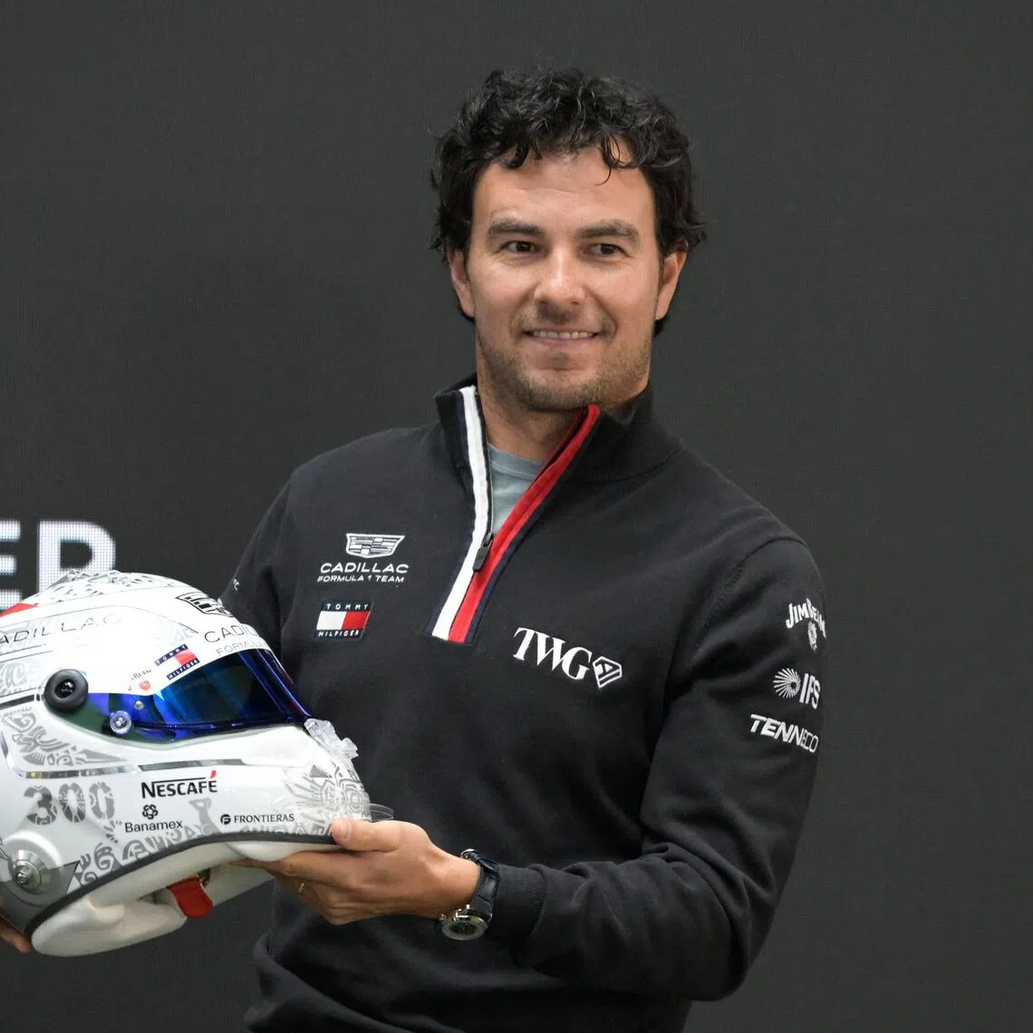 Cadillac’s Sergio Pere attended a press conference ahead of the upcoming Mexican GP.