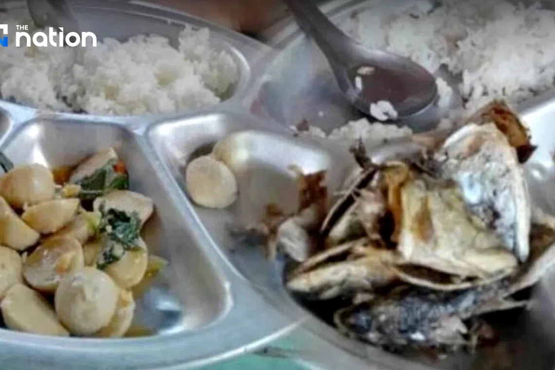 Students were found to be mostly fed fried fish head or fried meatballs for lunch after a former school principal siphoned his students' lunch budget in 2021.
