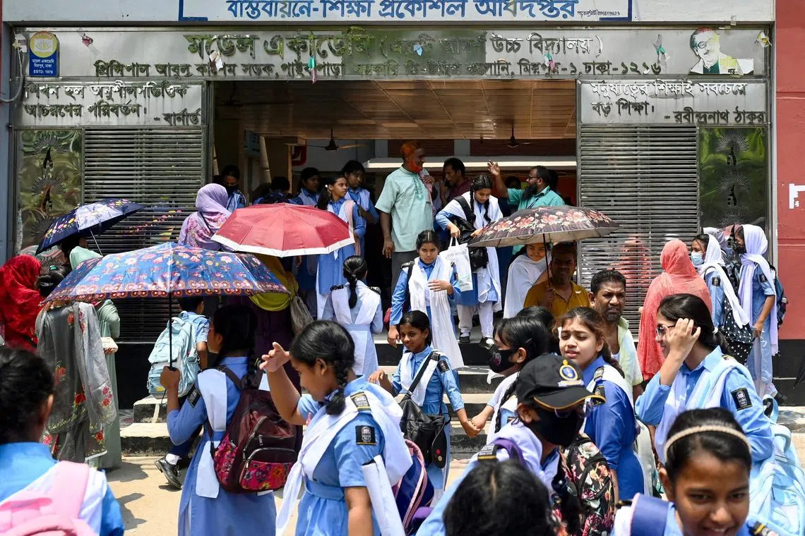 Bangladesh’s urban schools can be sturdy, but are often overcrowded, with little ventilation.