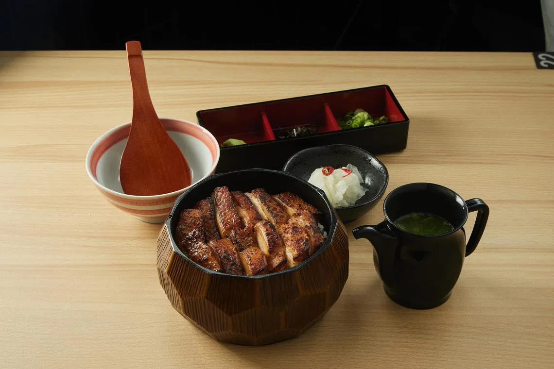 Tori Sanwa's chicken teriyaki hitsumabushi.