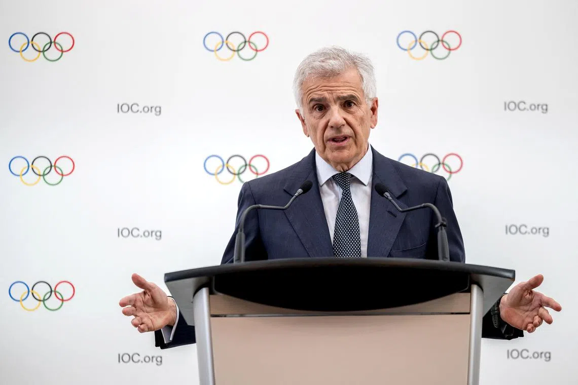 Juan Antonio Samaranch Junior during a press conference.