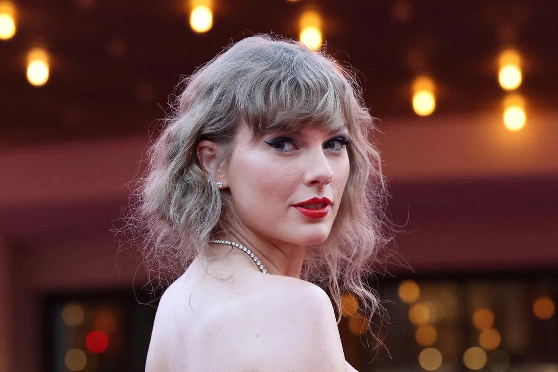 FILE PHOTO: Taylor Swift attends a premiere for Taylor Swift: The Eras Tour in Los Angeles, California, U.S., October 11, 2023. REUTERS/Mario Anzuoni/File Photo