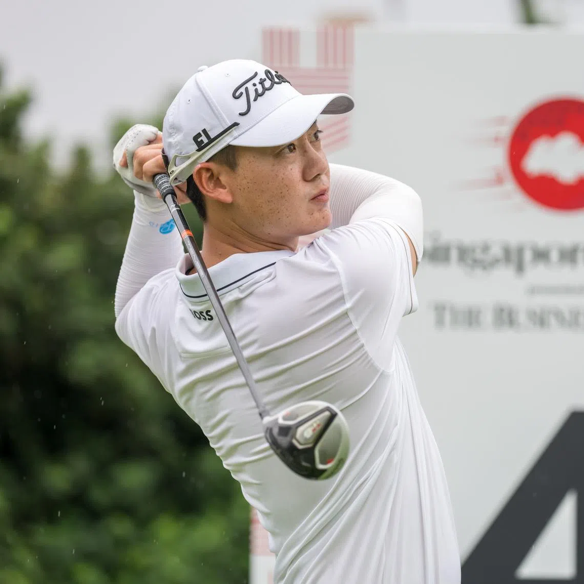 SINGAPORE.: Jazz Janewattananond of Thailand pictured on Tuesday, April 21, 2026, during the Pro-am event ahead of the Singapore Open at Sentosa Golf Club, The Serapong. The US$2,000,000 event is staged from April 23-26, 2026. Picture by Graham Uden / Asian Tour.