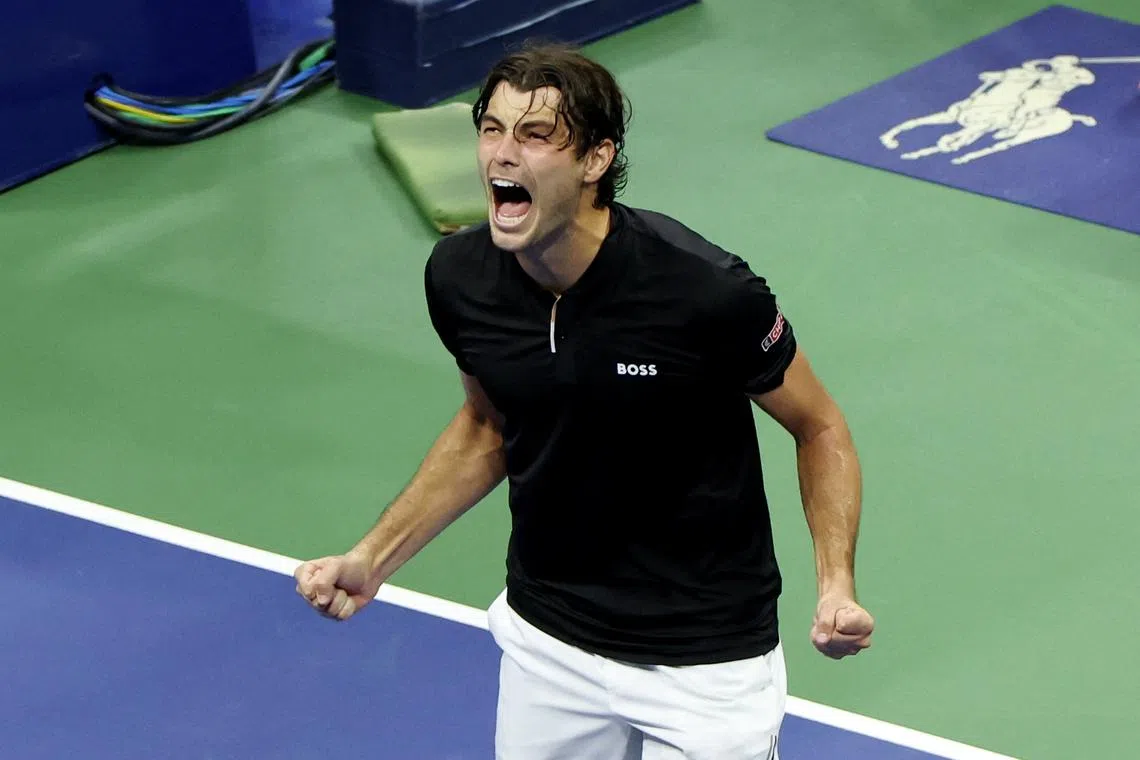 Taylor Fritz, U.S. Open, Flushing Meadows, New York, September 6, 2024. REUTERS/Mike Segar