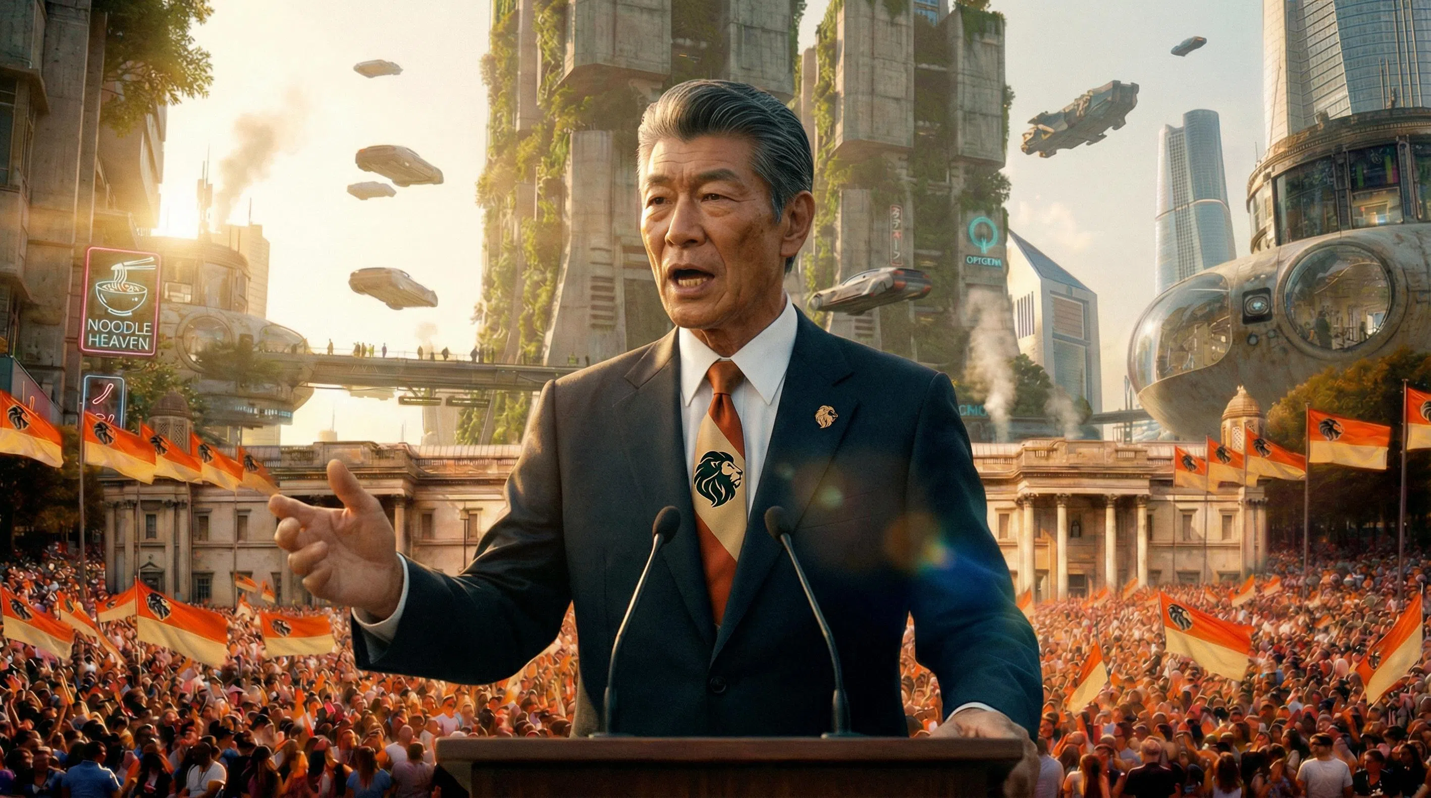 Spore Fall is set in the fictional city of Lionara, where a deadly spore pathogen outbreak is suppressed by an authoritarian regime.