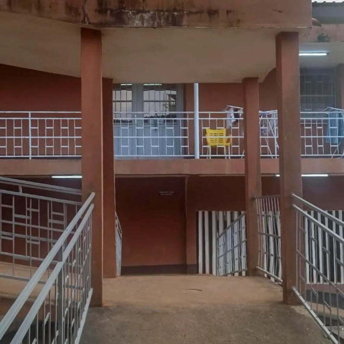 The compound where deportees from the US were being held in Yaounde, Cameroon.