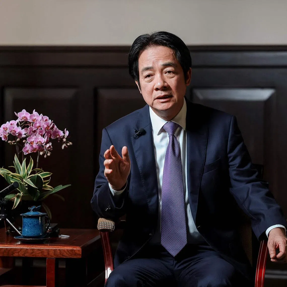 Taiwan’s President Lai Ching-te said the United States will stand by Taiwan and will not need to use it as a “bargaining chip” with Beijing.