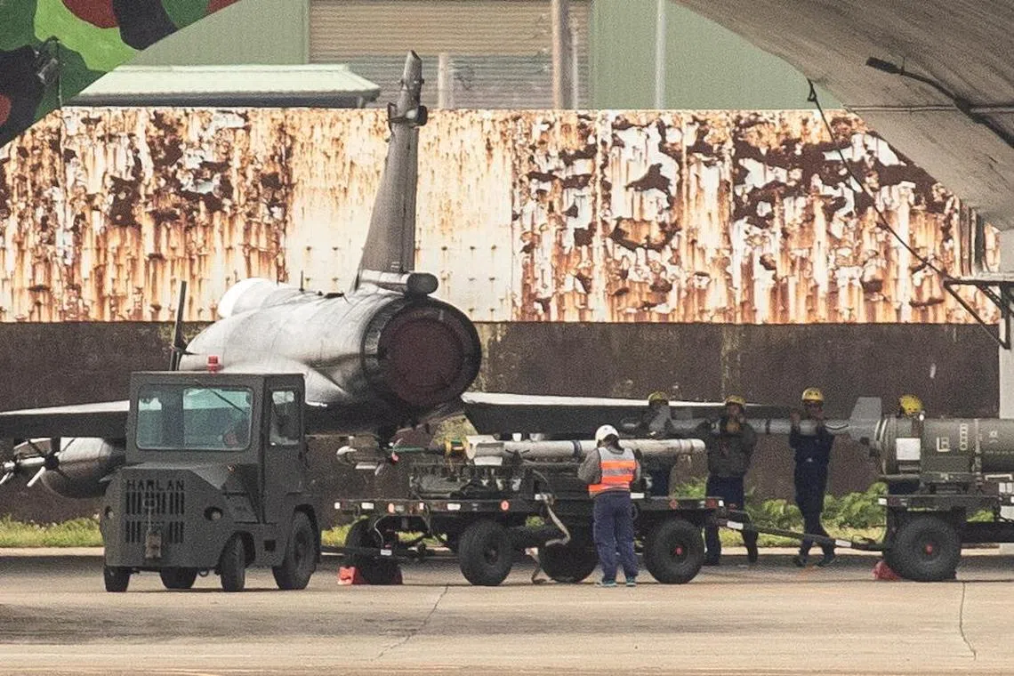 Leaked intelligence reports said it could take Taiwan up to a week to move its aircraft to shelters.