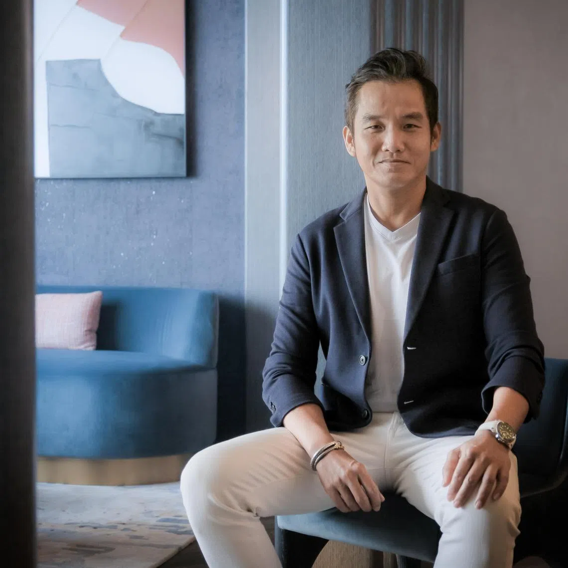 Mr Derrick Tan, 51, chairman and CEO of Wrise Wealth Management, 7 Nov 2022.