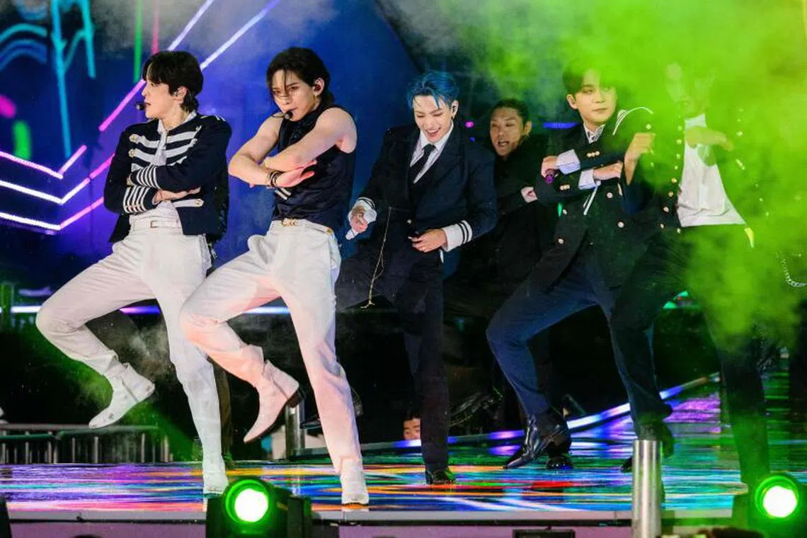 The eight-member group Ateez will perform at the Singapore Indoor Stadium on September 9.
