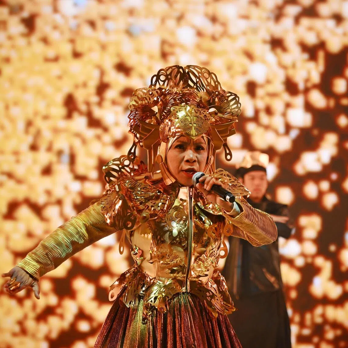 Orang Laut singer Asnida Daud’s performance of a song that she composed, arranged and wrote with her husband and son will feature in the parade’s third act.