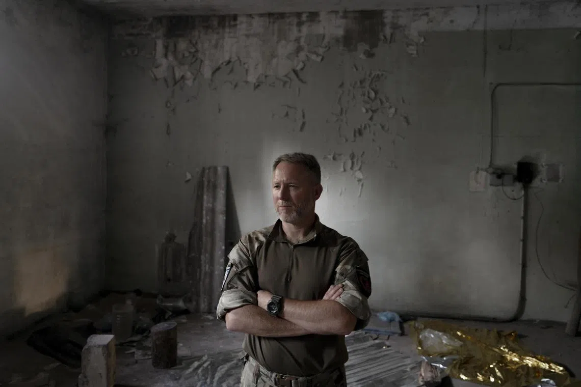 Said Ismahilov, a Muslim cleric, in Ukraine's Donetsk region, where he works as part of a medical unit.