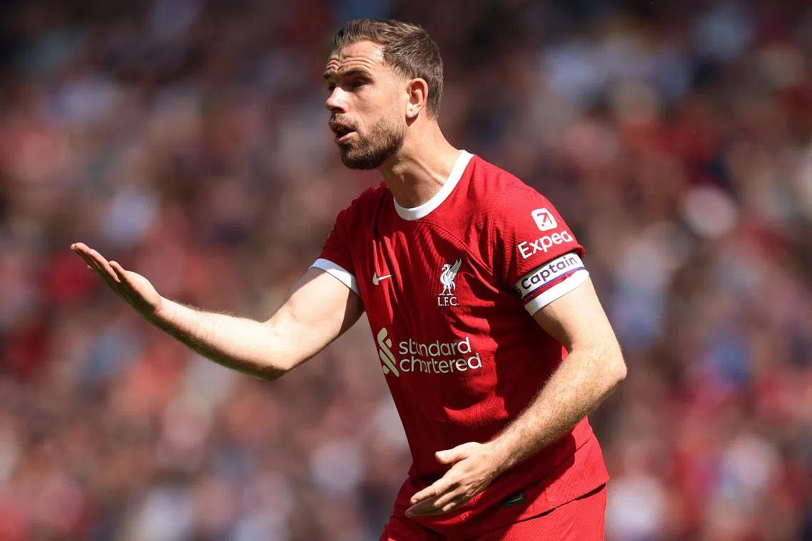 Henderson led the Reds to their first English league title for 30 years in 2020, a year after lifting the Champions League trophy.