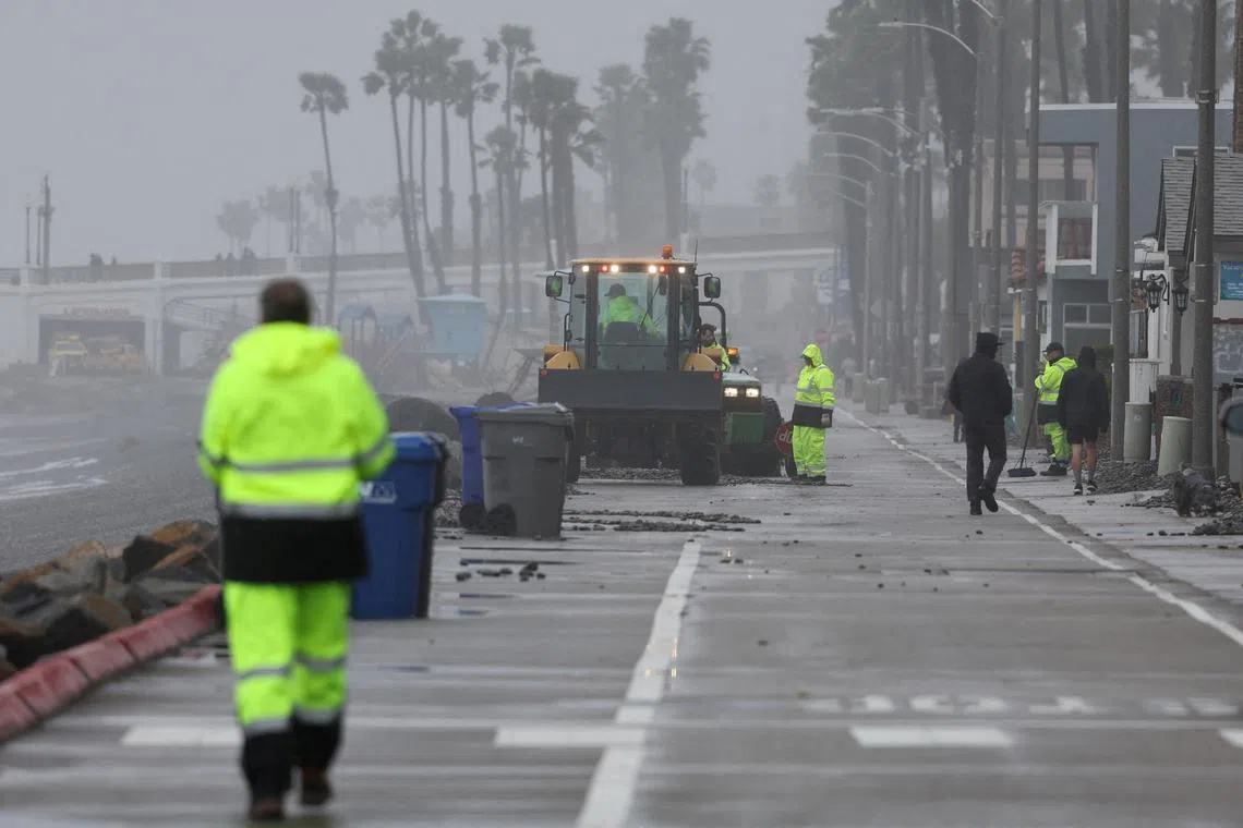 Flood-watch advisories and warnings remain posted for much of Southern California.