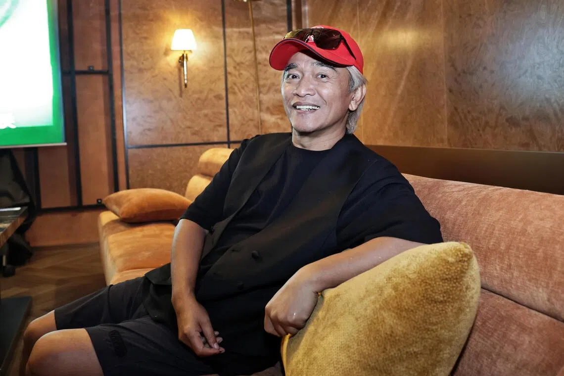 Taiwanese television host Jacky Wu at the launch of THE OOOOONE, a venue in Queen Street, which offers concert-style music performances and dining, on Oct 24.