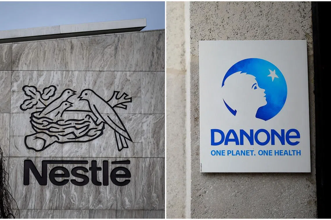 Danone and Nestle said on Feb 22 they will slow price increases in 2024 after two years of hikes.
