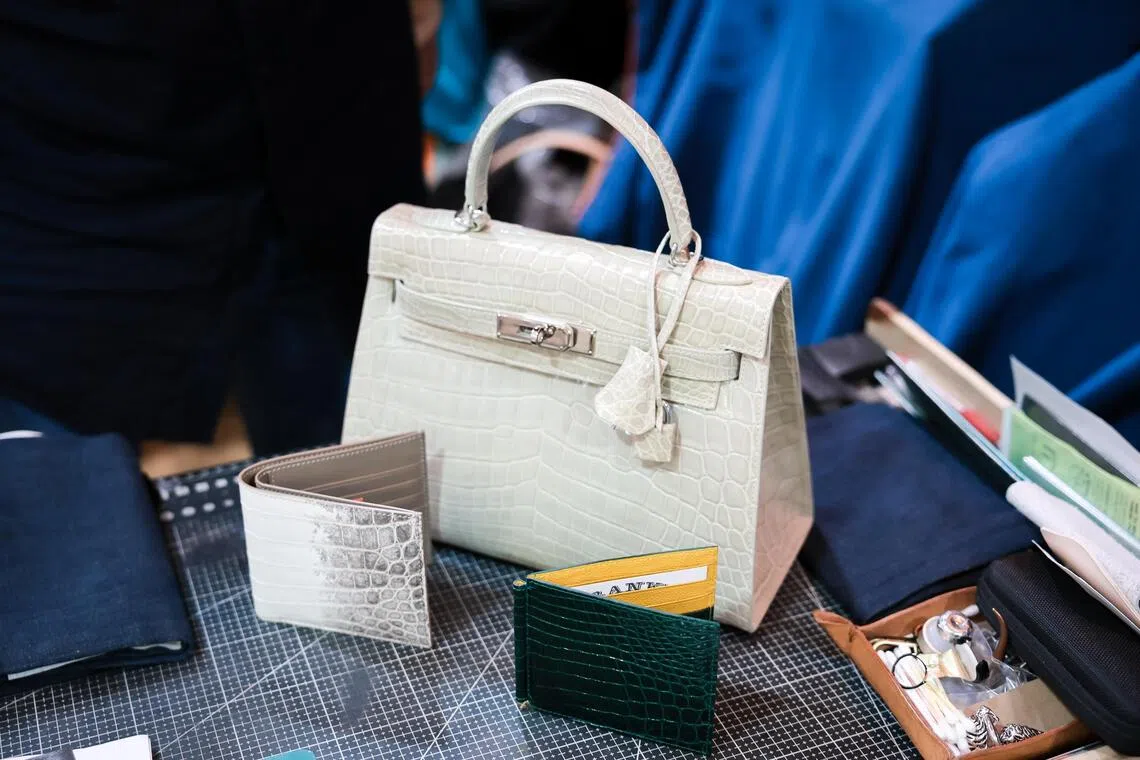Chen specialises in products made from exotic skins.