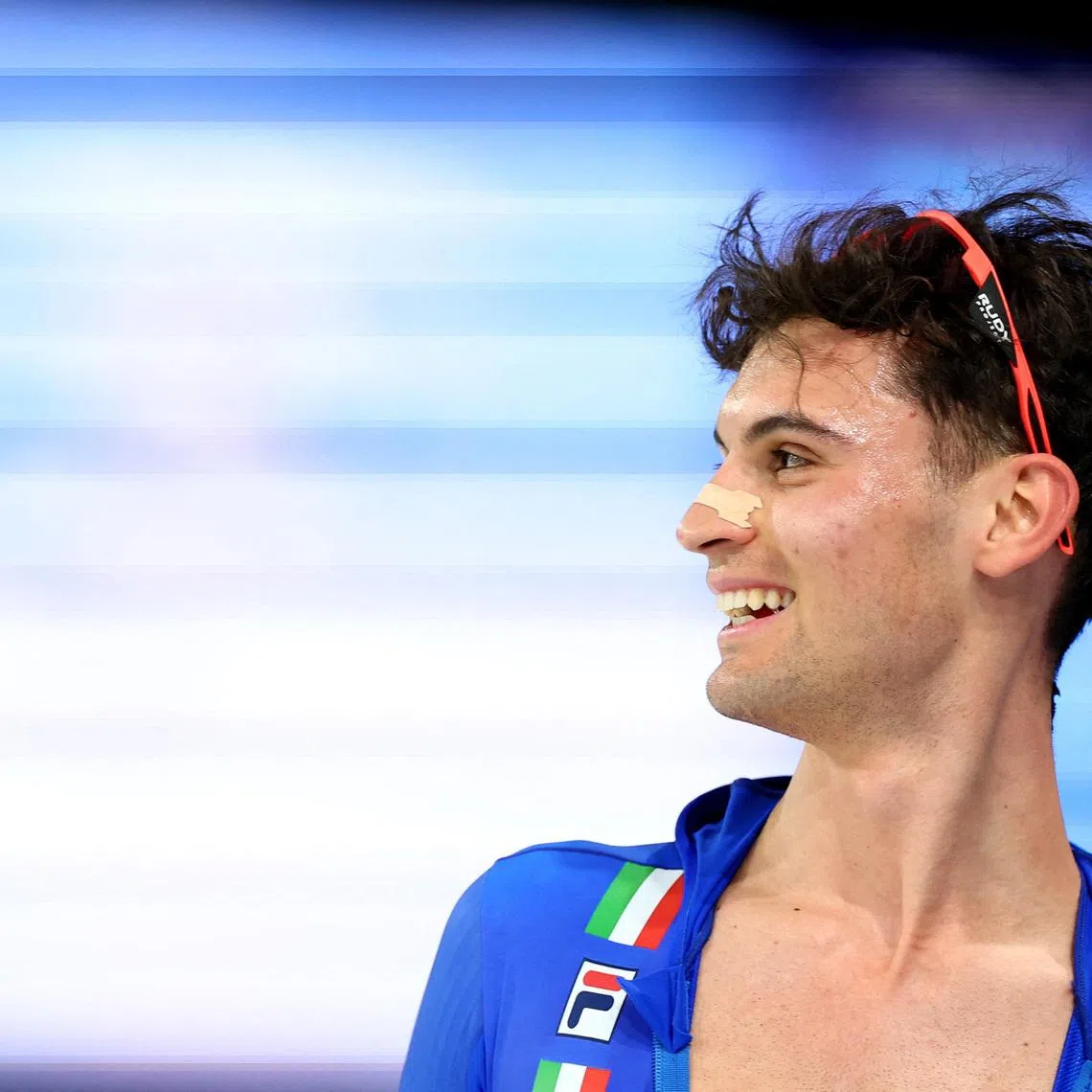 Milano Cortina 2026 Olympics - Speed Skating - Men's 5000m - Milano Speed Skating Stadium, Milan, Italy - February 08, 2026. Riccardo Lorello of Italy reacts after performing REUTERS/Piroschka Van De Wouw
