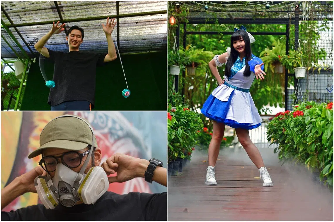 (Clockwise from left) Marcus Koh, Serene Teo and Sufian Hamri will be part of the Singapore Street Festival 2023.