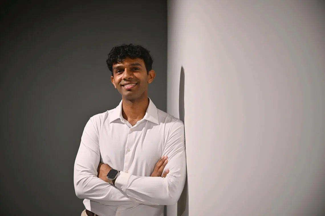 Arunraj Chidambaram leads a weekly food rescue initiative in Zhenghua in Bukit Panjang, saving and re-distributing 100kg to 200kg of surplus produce each week.