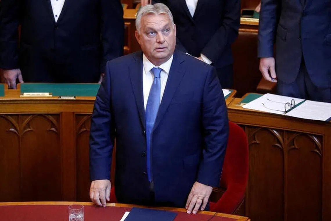 Hungarian Prime Minister Viktor Orban attends the autumn session of parliament in Budapest, Hungary, September 25, 2023. REUTERS/Bernadett Szabo