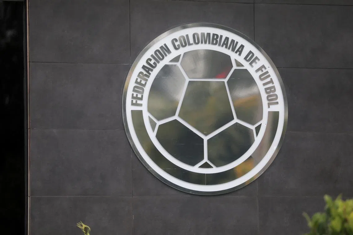 FILE PHOTO: Soccer Football - Bogota, Colombia - June 25, 2020   General view outside the Colombian Football Federation Headquarters. REUTERS/Luisa Gonzalez/File Photo