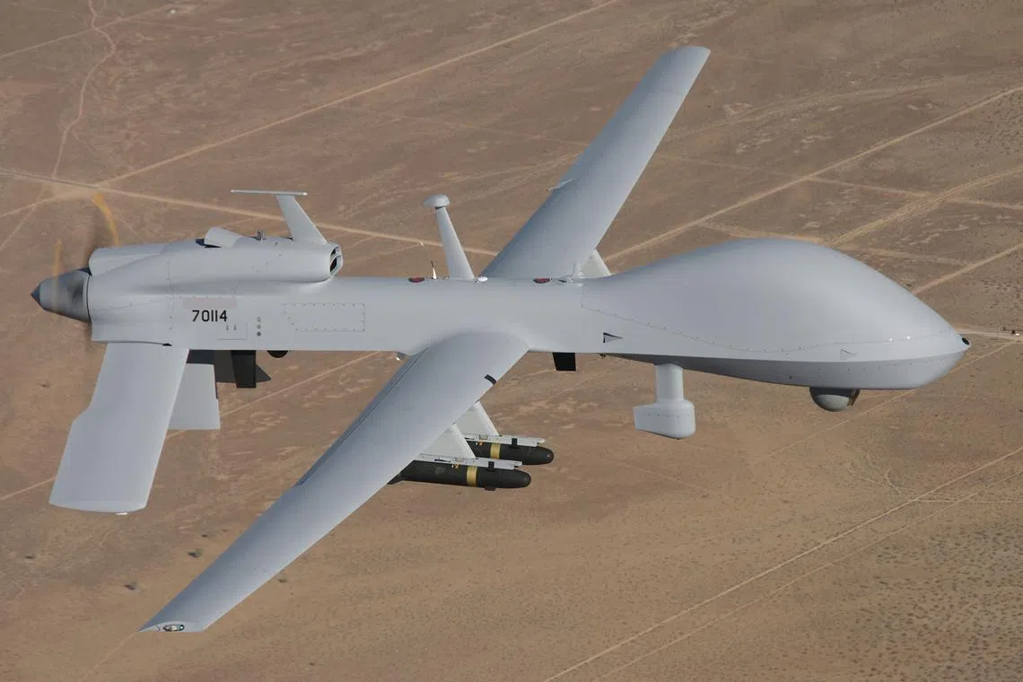 Ukraine has made numerous appeals for the US to supply it with the powerful drones like the Gray Eagle (above).