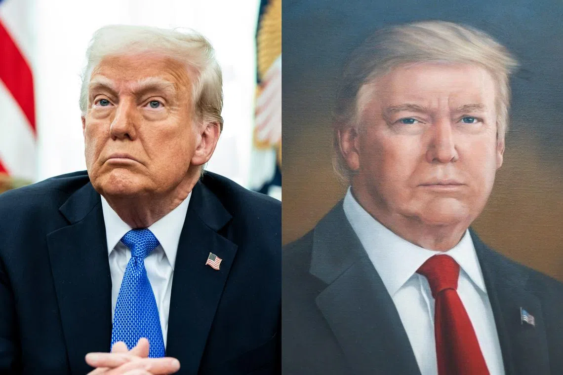 US President Donald Trump voiced his displeasure over the portrait by British-born artist Sarah Boardman on his social media platform Truth Social.