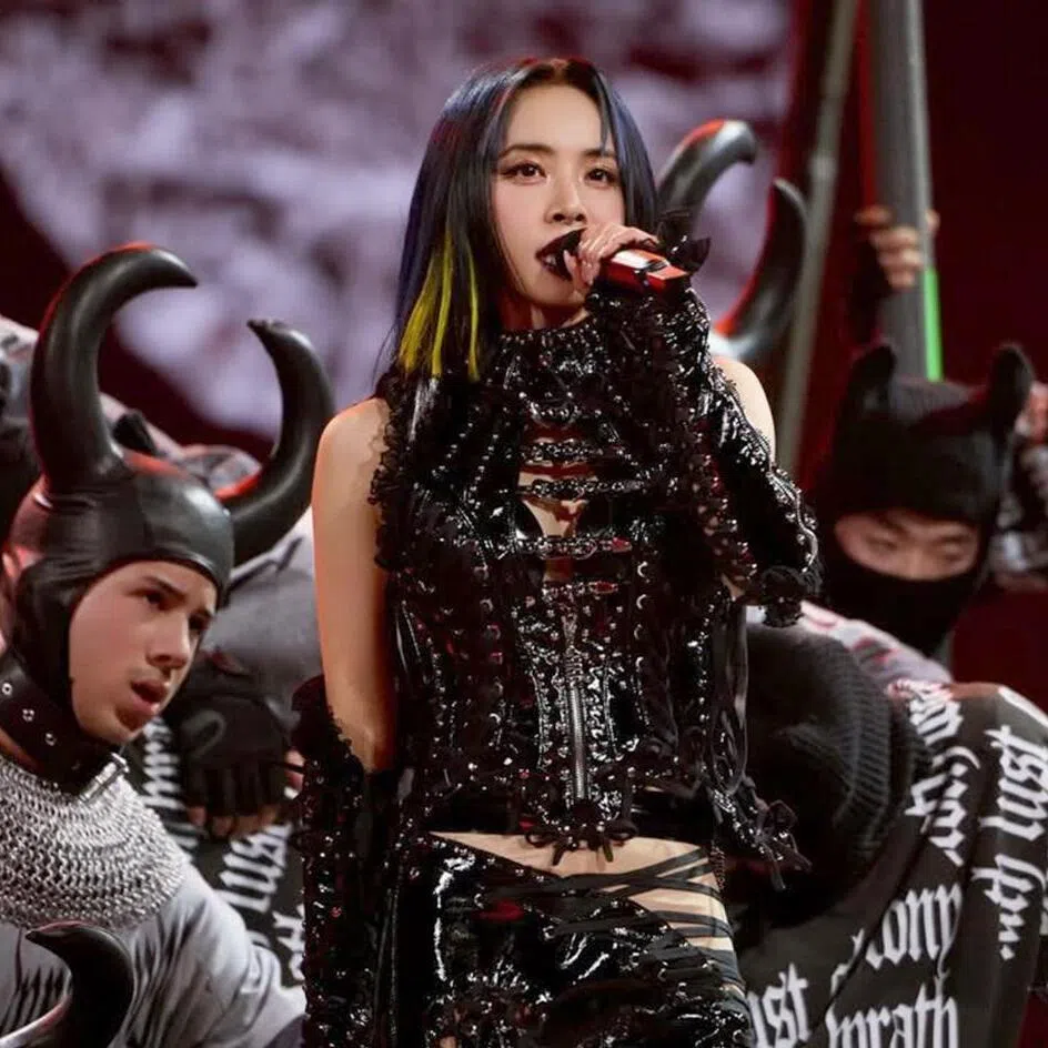 Taiwanese singer Jolin Tsai at her Pleasures World Tour in Taipei.