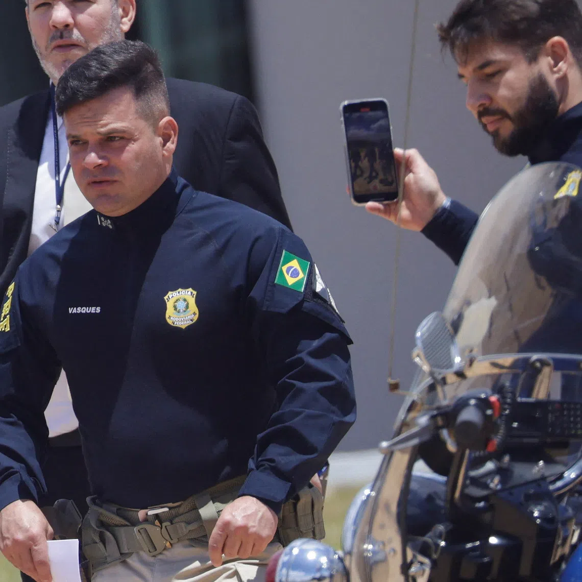 Director of Federal Highway Police, Silvinei Vasques walks before a press conference at the Headquarters of the Federal Highway Police in Brasilia, Brazil, October 28, 2022. REUTERS/Adriano Machado