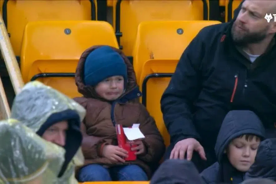 Rory was in tears after his father Tom ate his chicken nugget.