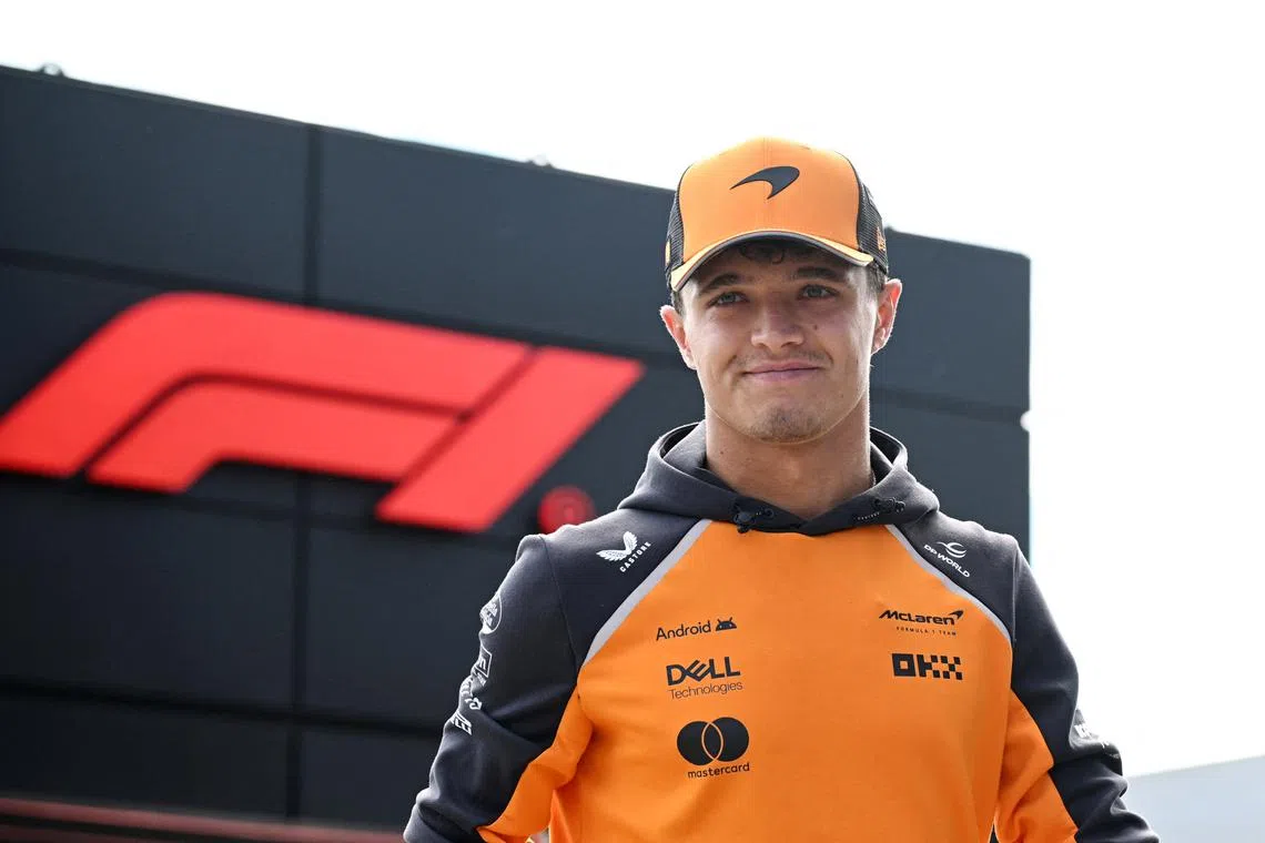 Formula One F1 - Italian Grand Prix - Autodromo Nazionale Monza, Monza, Italy - September 5, 2025 McLaren's Lando Norris arrives ahead of practice REUTERS/Jennifer Lorenzini
