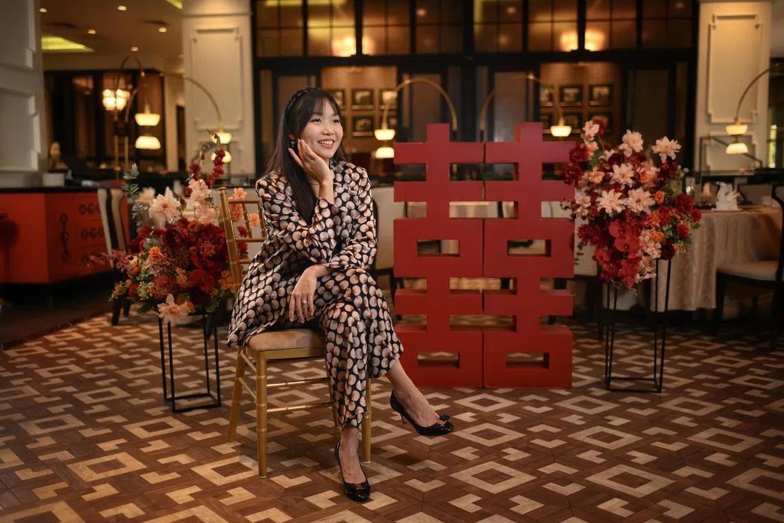 Portrait of Annabel Law, founder of Annabel Law Productions, a wedding photography and videography company,  taken at Grand Shanghai Restaurant for Me and My Money series on March 26, 2025.