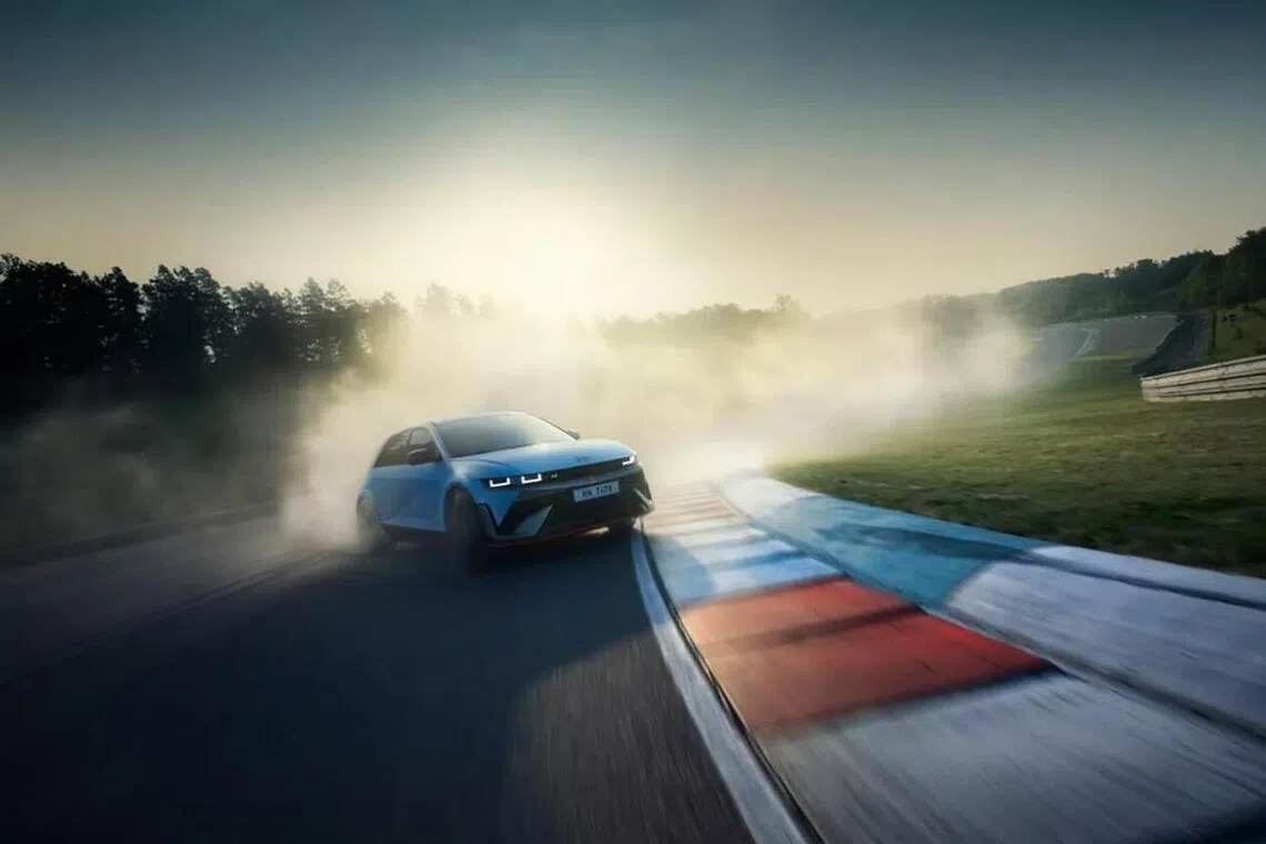 Hot EVs like the Hyundai Ioniq 5N use simulated gear changes to capture the driving thrills of combustion engine cars.