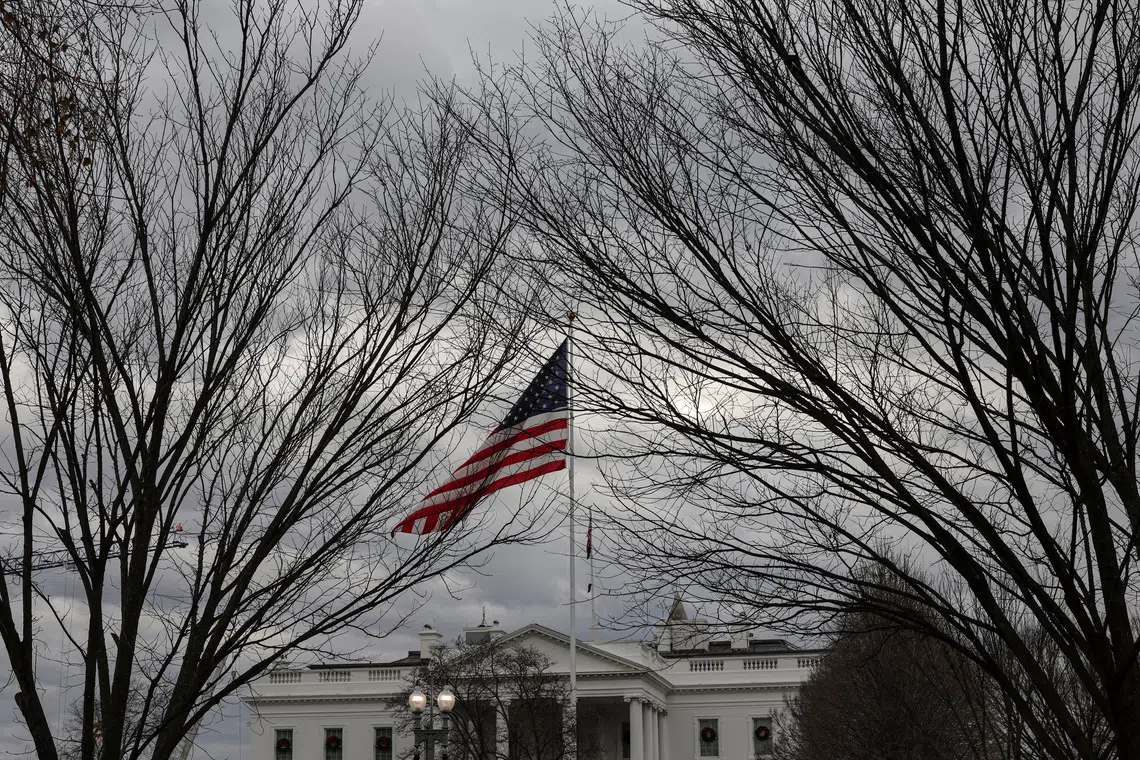 A general view shows the White House on a cloudy day, in Washington, D.C., U.S., December 23, 2025. REUTERS/Tyrone Siu