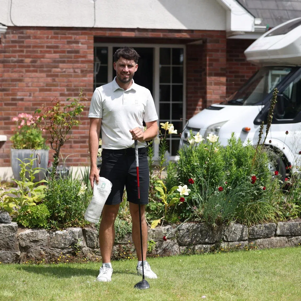 Irish amateur golfer David Howard poses for a portrait, in Cork, Ireland, July 2, 2026. REUTERS/Emilija Jefremova