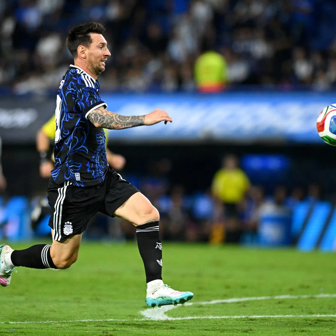 Soccer Football - International Friendly - Argentina v Mauritania - Estadio La Bombonera, Buenos Aires, Argentina - March 27, 2026 Argentina's Lionel Messi in action REUTERS/Rodrigo Valle