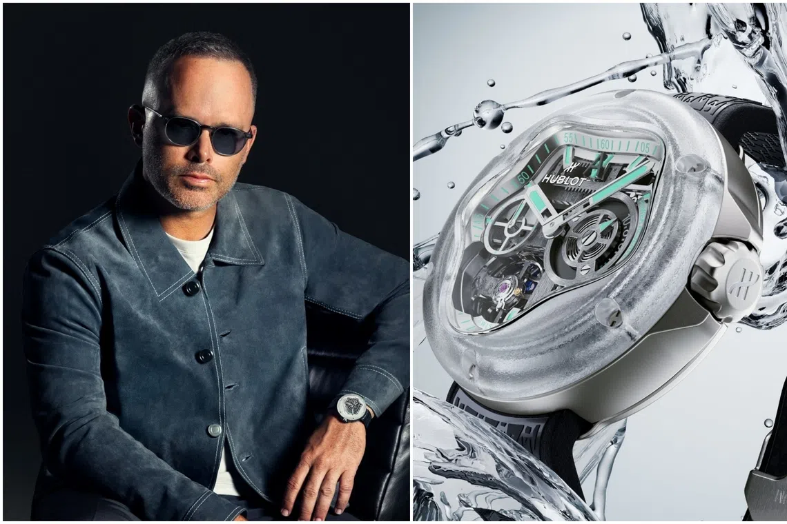 Visual artist Daniel Arsham's latest design is a luxury timepiece for Swiss watch brand Hublot.