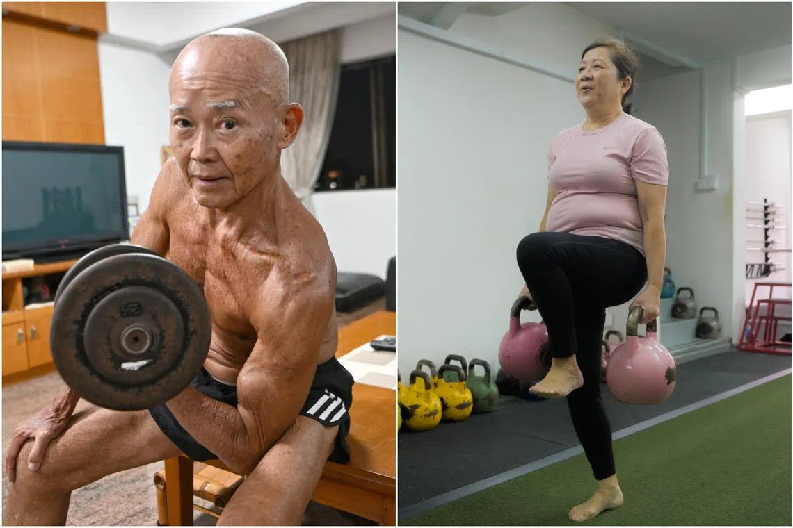 Mr Victor Chan (left), 70, and Madam Samantha Thio, 67.