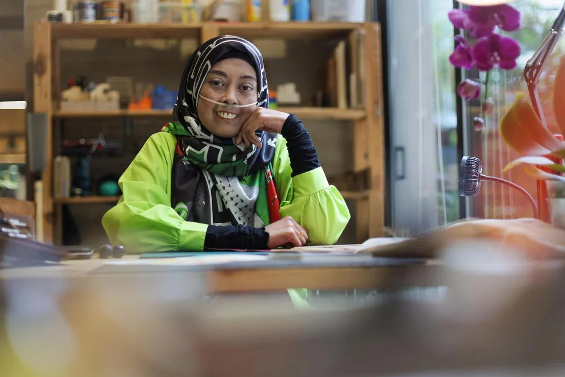 Ms Haslina Wannor has systemic sclerosis, an uncommon autoimmune disorder that causes the skin and connective tissues in the body to harden.