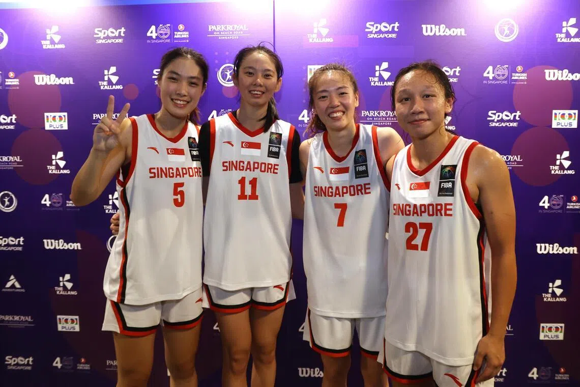 Singapore women’s team one win away from historic Fiba 3x3 World Cup qualification