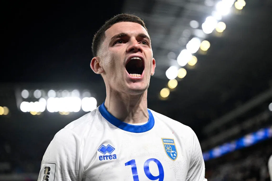 Kosovo stun Slovakia to book playoff final at home to Turkey