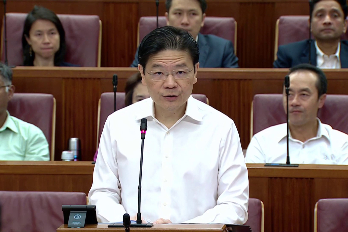 PM Lawrence Wong called on all Singaporeans to connect, collaborate and “shape our future together” so that the miracle of the last 60 years can continue.