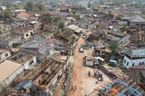 Laos delivers emergency aid after over 2,000 households hit by rare hailstorm in Vientiane