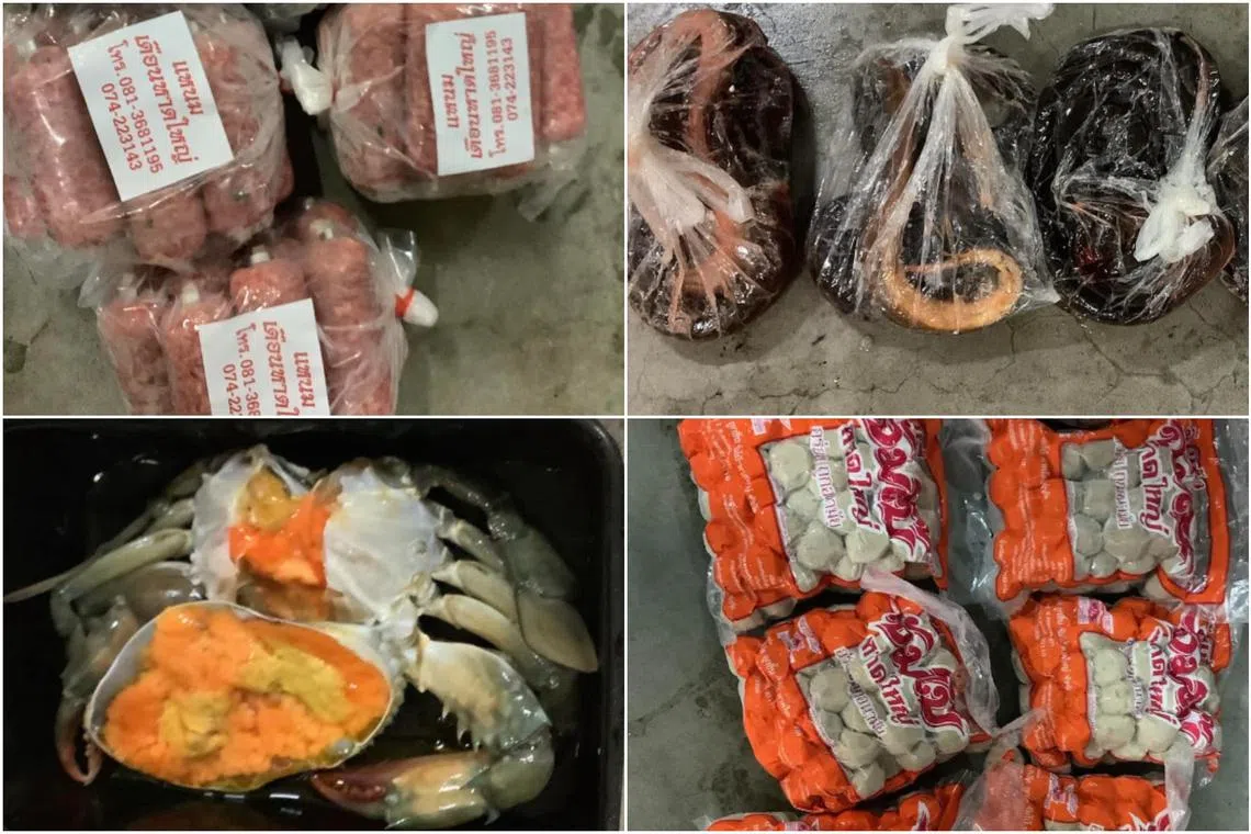 SFA found over 810kg of meat and seafood products, along with about 4kg of processed food that were imported illegally.